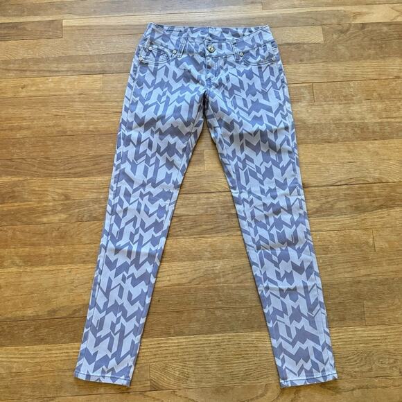 Only You lavender patterned low rise leggings pants juniors size 5/6
 b16 - Picture 5 of 5